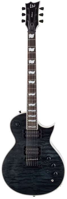 ESP LTD EC-1000 Piezo QM STBLK - E-Gitarre