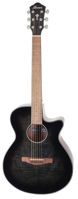 Ibanez AEG70 Transparent Charcoal Burst - Elektroakustische Gitarre