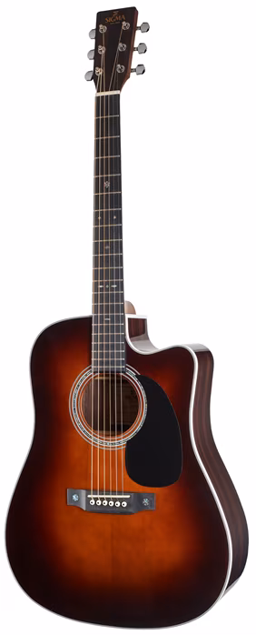 Sigma Guitars DTC-1E-SB (fast neues) - Elektroakustische Gitarre