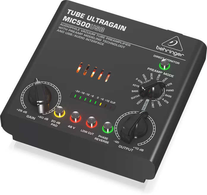 Behringer MIC500USB - Mikrofon-Vorverstärker