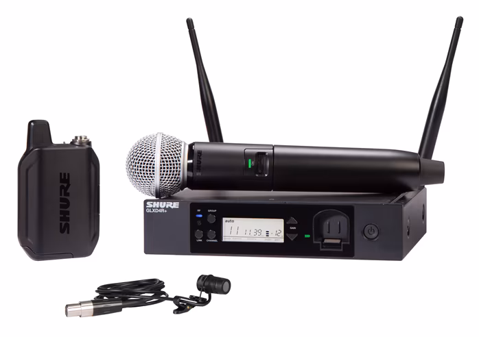 Shure GLXD124R+/85/SM58 COMBO SYSTEM - Duales Wireless-Set