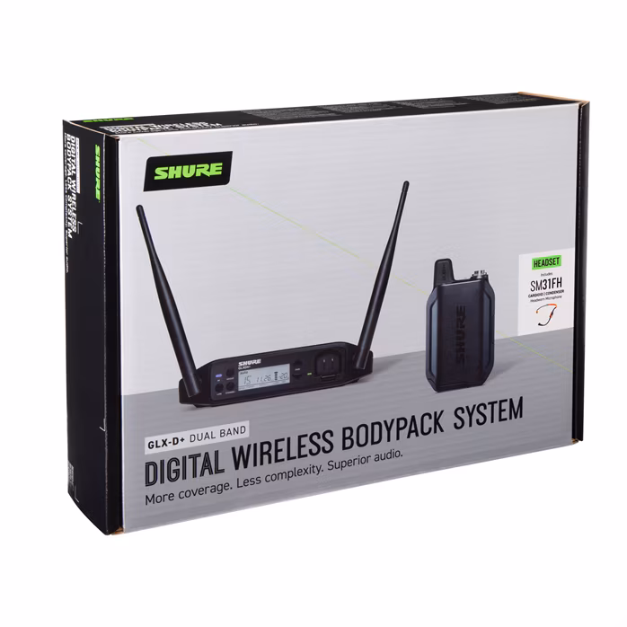 Shure GLXD14+ HEADSET SYSTEM W/SM31 - Wireless Headset