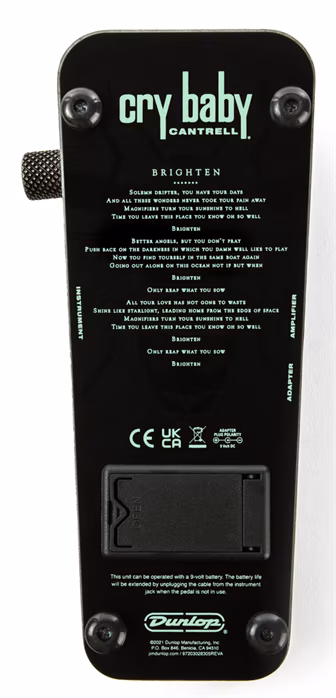 Dunlop CANTRELL FIREFLY STEEL WAH - Wah-Wah-Pedal