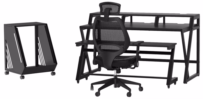 Wavebone Fin Rackmount Case BK - Rack Case