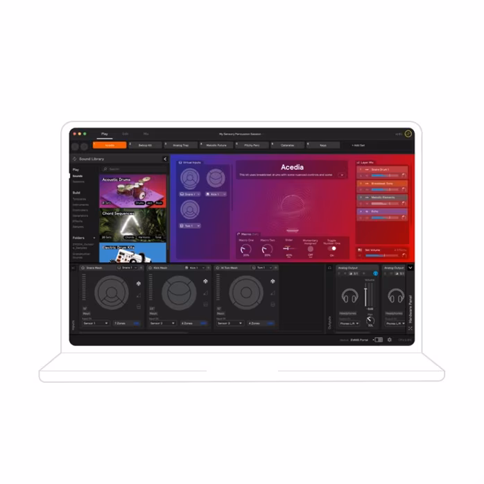 Evans Hybrid Sensory Percussion Sound System  - Trigger Modul