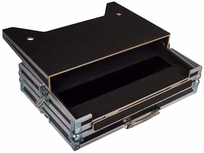 Razzor Cases DJ Workstation DDJ-FLX10 with telescopic tilt extension and front reduction - DJ set case