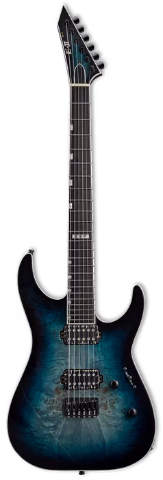 ESP E-II M-II NT BM HS Mercury Blue Burst - E-Gitarre