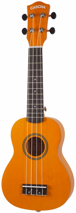 Cascha HH 3964 Soprano Ukulele Yellow Set - Akustische Ukulele