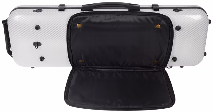 Bacio Instruments Fiber Composite Violin Oblong Case WMBB WH - Geigenkasten