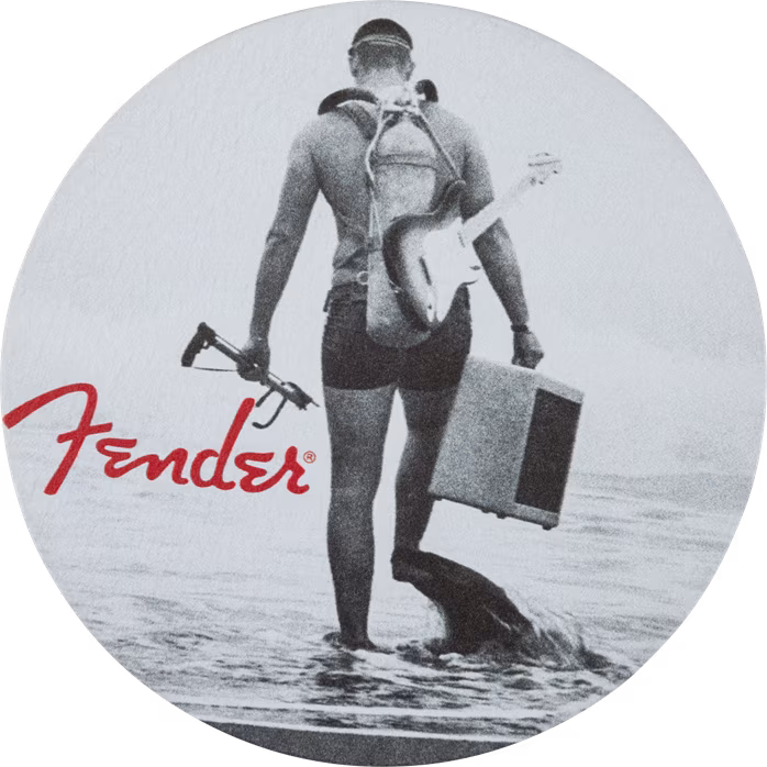 Fender Vintage Ads 4-Pk Coaster Set, Black and White - Untersetzer