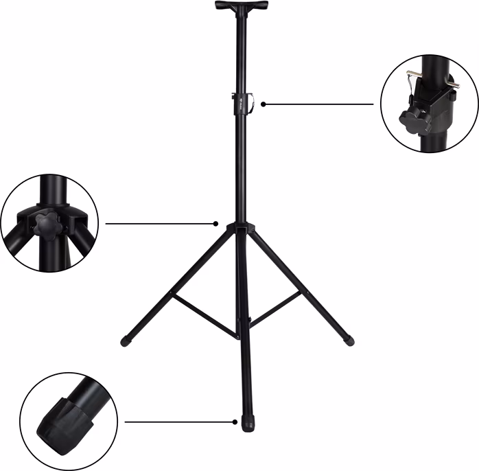Veles-X Adjustable Tripod Speaker Stand V2 - Lautsprecher-Ständer