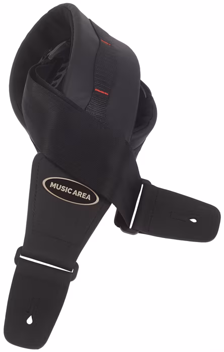 Music Area Strap Black - Gitarrengurt