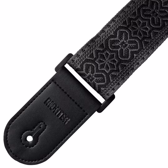 Richter Retro Black / Anthracite - Gitarrengurt
