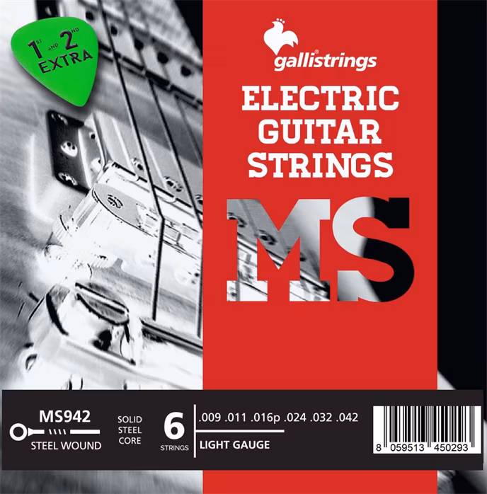 Galli MS942 Steel Light - Saiten für E-Gitarre