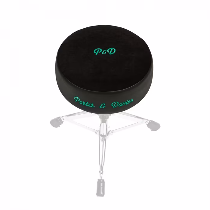 Porter & Davies BC2 with Black Velvet Round Throne - Schlagzeugsitz