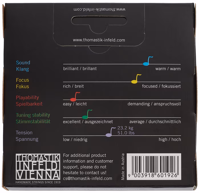 Thomastik VIS100 Violin Vision Solo 4/4 - Geigensaiten