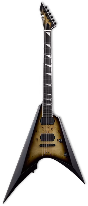ESP E-II Arrow NT BM FL Nebula Black Burst - E-Gitarre