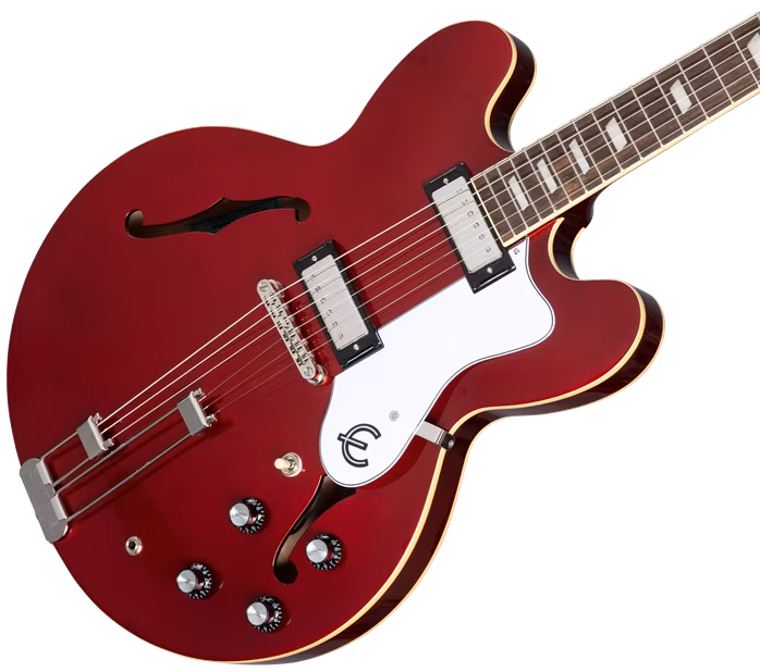 Epiphone Riviera Sparkling Burgundy - Semiakustische Gitarre