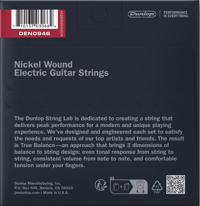 Dunlop DEN0946 Performance Plus - Saiten für E-Gitarre