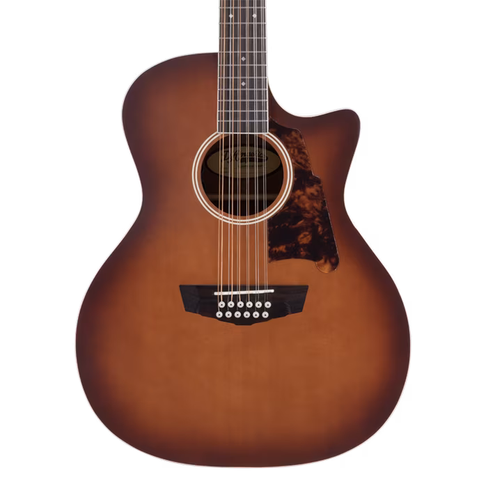 D'Angelico Premier Fulton Grand Auditorium 12-String CE Caramel Burst - Zwölfsaitige elektroakustische Gitarre