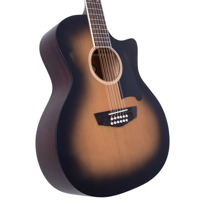 D'Angelico Premier Fulton Grand Auditorium 12-String CE Aged Burst - Zwölfsaitige elektroakustische Gitarre