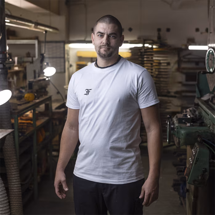Furch White T-shirt basic S - T-Shirt