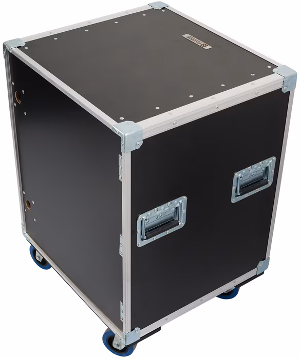 Razzor Cases 14U sliding door rack 390 wheels - Rack Case