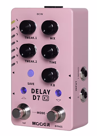 Mooer D7 X2 Delay - Gitarren-Effekt