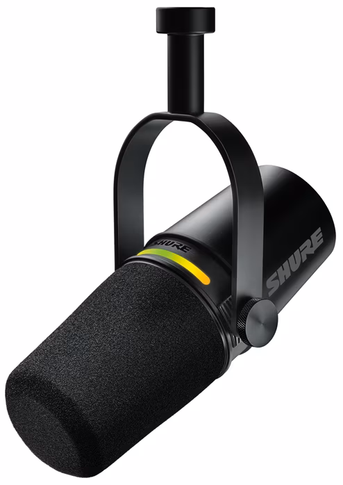 Shure MV7+ Black - USB Dynamisches Kopfbügelmikrofon