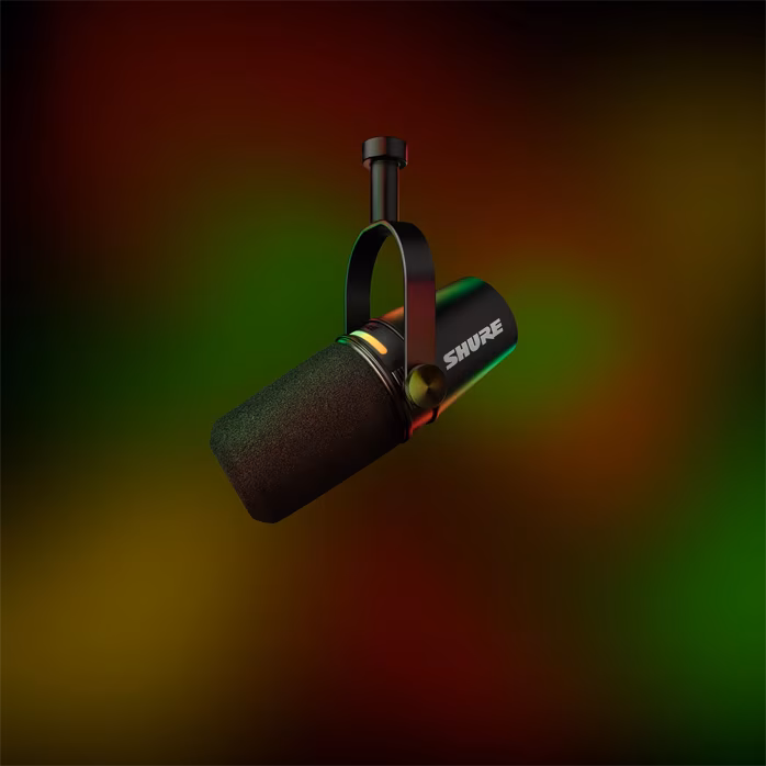 Shure MV7+ Black - USB Dynamisches Kopfbügelmikrofon