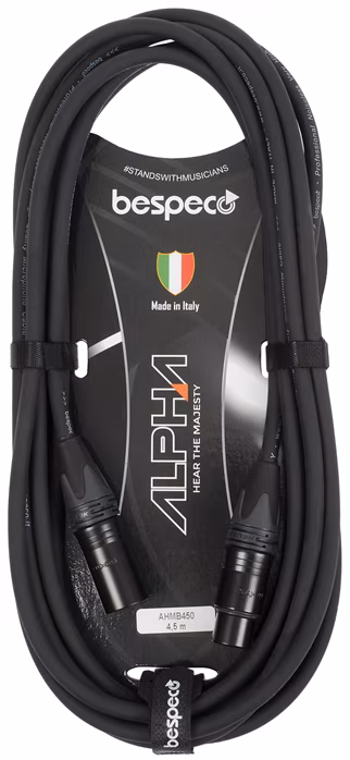 Bespeco Alpha Microphone Cable Neutrik  XLR M - XLR F 4.5 m - Mikrofonkabel