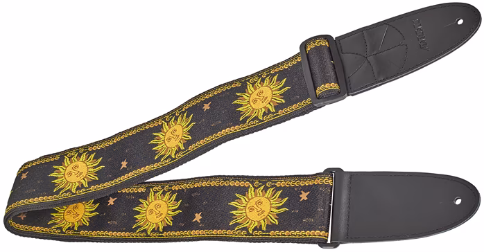 Amumu Jacquard Sun Strap Black - Gitarrengurt