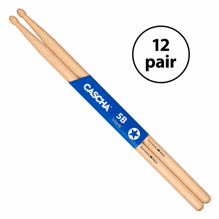 Cascha Drumsticks Pack 5B Maple - Ahorn-Drumsticks
