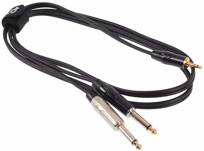 Bespeco ROCKIT Interlink Cable Jack 3,5 TRS - 2x Jack Mono 1,5 m - Verbindungskabel
