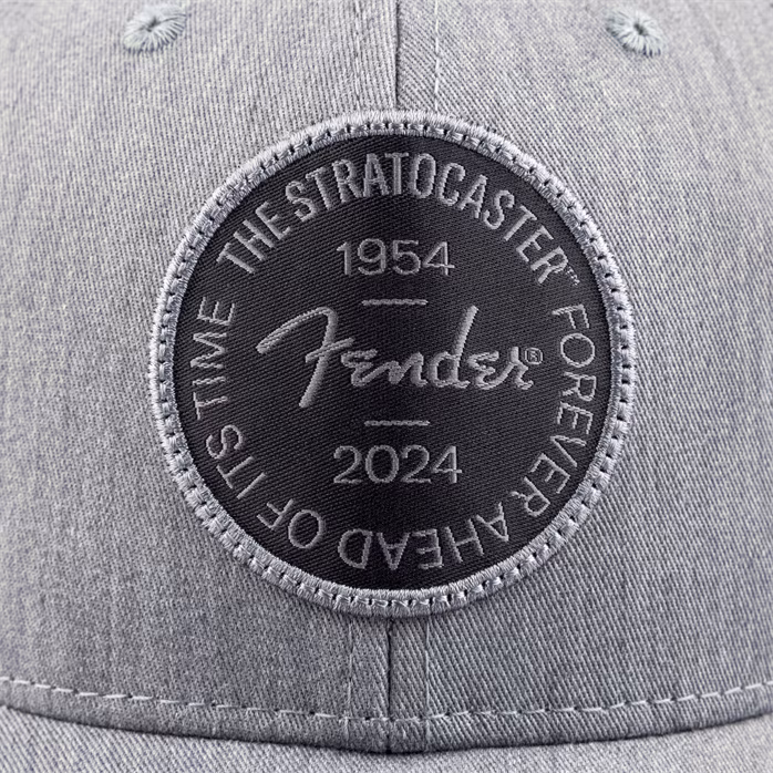 Fender Strat 70th Badge Hat, Gray Hthr, 1 size - Baseballcap
