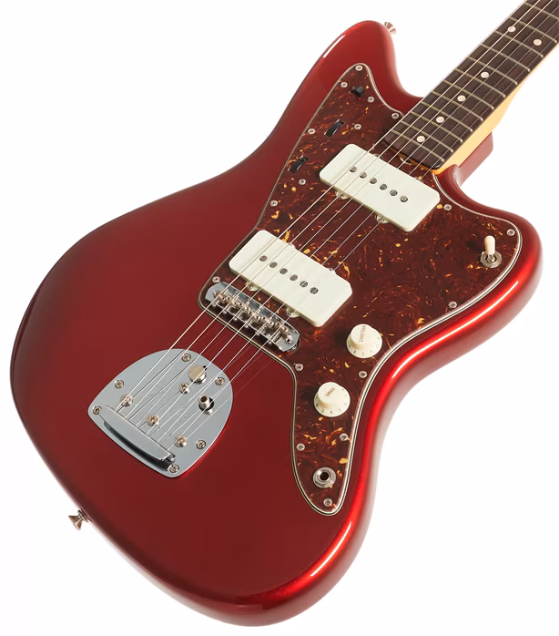 Fender Custom Shop 62 Jazzmaster NOS Aged Candy Apple Red Matching Headstock - E-Gitarre