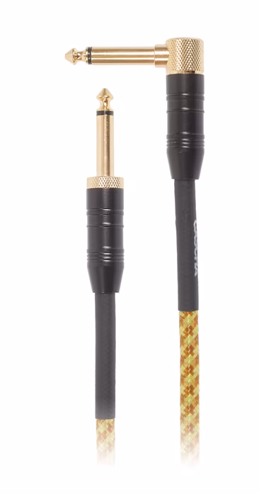 Cascha Professional Line Guitar Cable, Angled, Tweed Natural, 9 m - Instrumentenkabel
