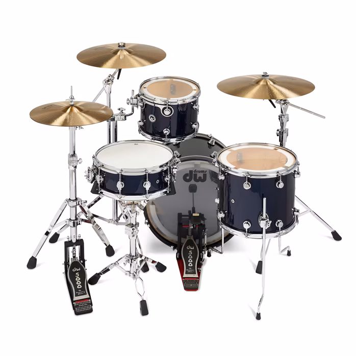 DWe 4-Piece Midnight Blue Metallic Lacquer Kit - Elektroakustisches Schlagzeug
