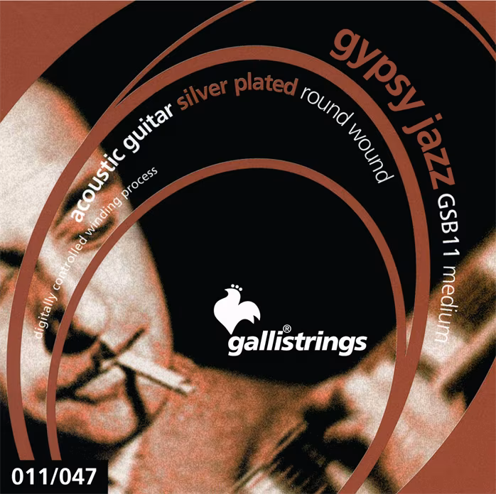 Galli GSB11 Gypsy Guitar Medium - Stahlseiten für akustische Gitarre