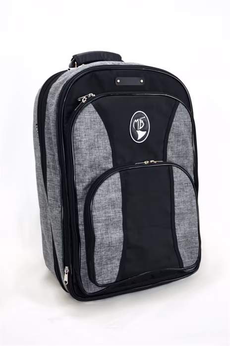 Marcus Bonna Backpack Bag With Room For Piston Trumpet and Flugelhorn model MB, Black Nylon - Case für Trompete und Flügelhorn