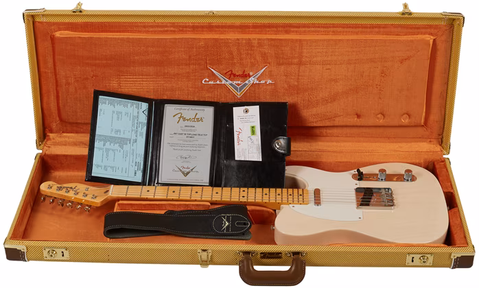 Fender Custom Shop Vintage Custom 58 Top-Load Telecaster NOS Aged White Blonde - E-Gitarre