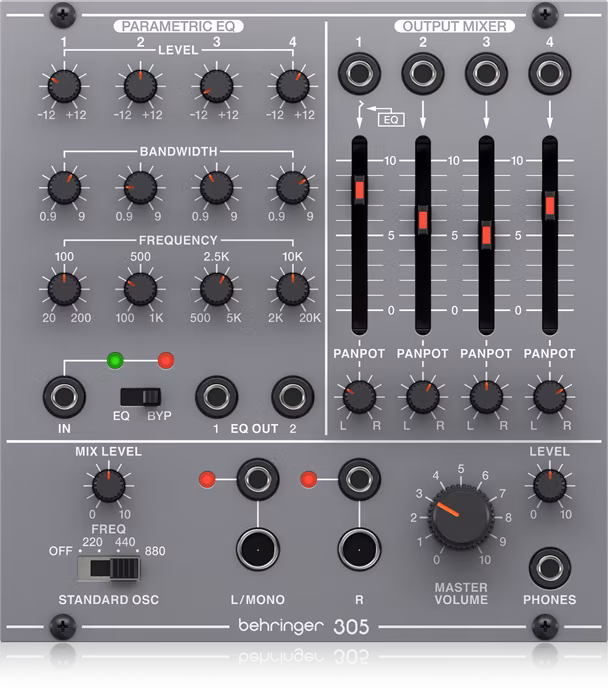 Behringer 305 EQ/MIXER/OUTPUT - Eurorack-Modul