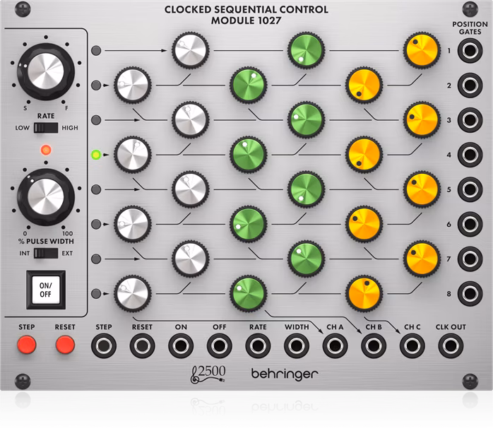 Behringer CLOCKED SEQUENTIAL CONTROL MODULE 1027 - Eurorack-Modul