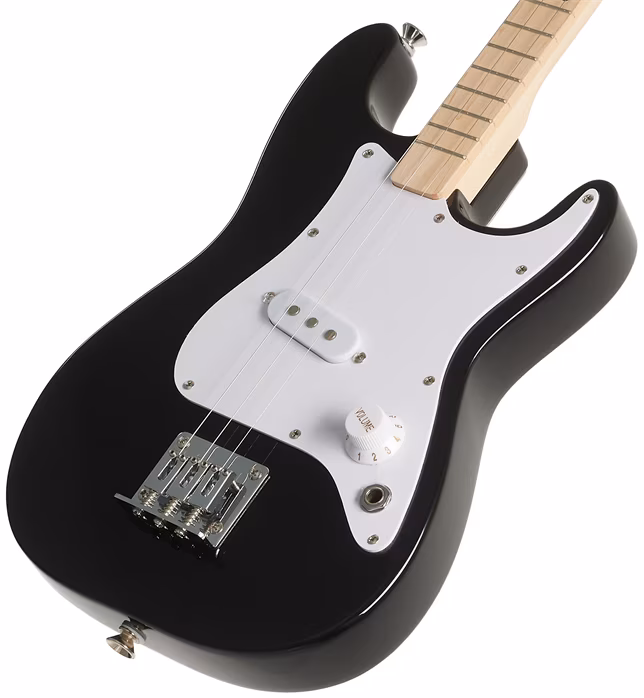 Loog x Fender Stratocaster Black - E-Gitarre für Kinder