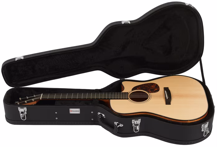 Razzor Woodline Dreadnought Black - Koffer für akustische Gitarre