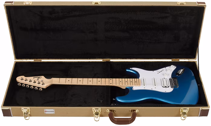 Razzor Woodline Electric Tweed - Koffer für E-Gitarre