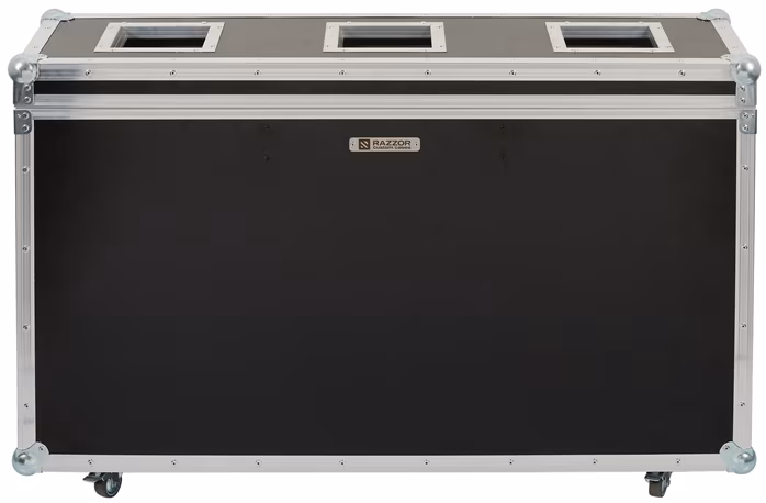 Razzor Cases Waste bin for sorted waste - 3 compartments - Transport case