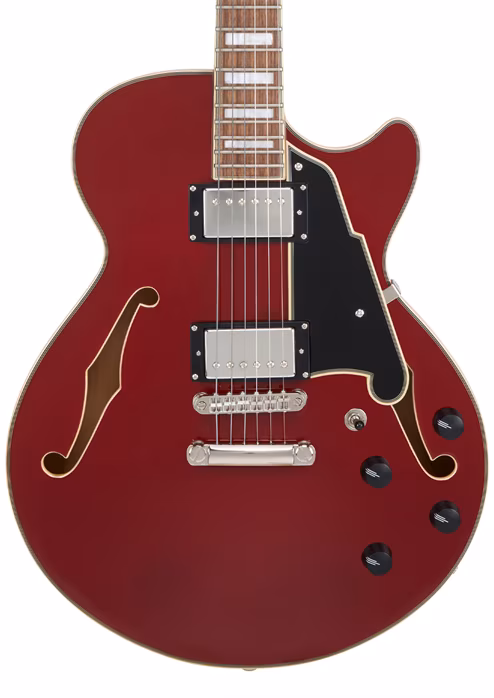 D'Angelico Premier SS Burnt Red - Semiakustische Gitarre