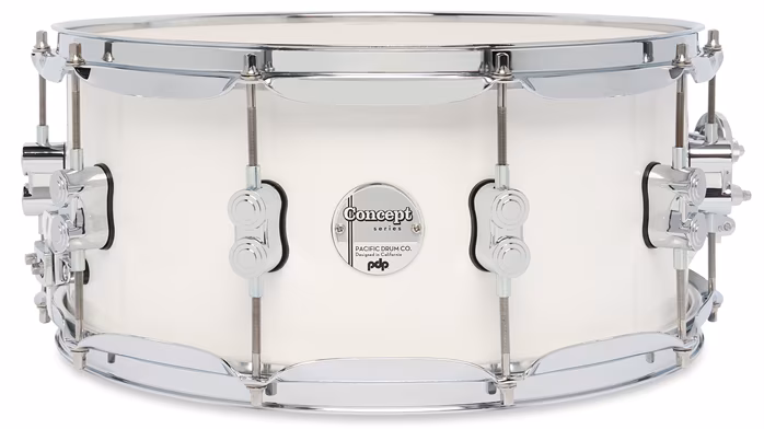 PDP 14" x 6,5" Concept Maple Pearlescent White Lacquer - Snare-Trommel