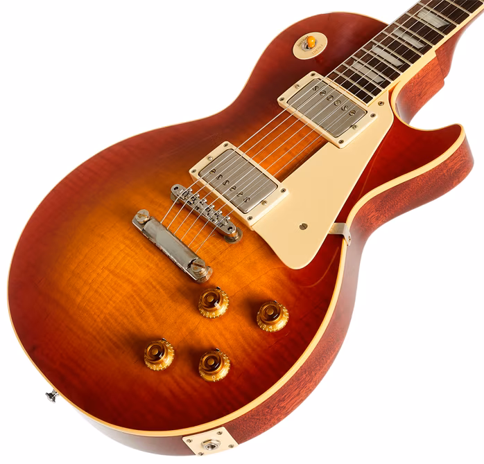 Gibson Custom 1959 Les Paul Standard Reissue Ultra Light Aged Sunrise Teaburst (fast neues) - E-Gitarre